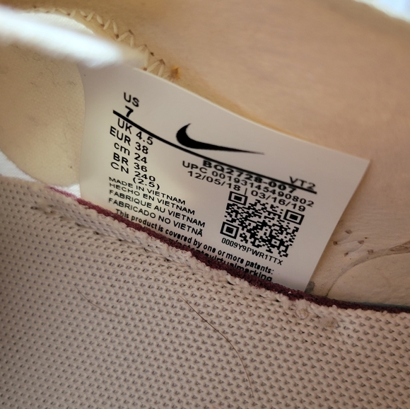 Nike React Element 55 'Phantom' Cream/Pink Barbiecore US Size 7 - Picture 12 of 13